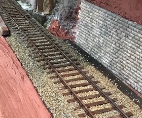 Ballasted gauge one track