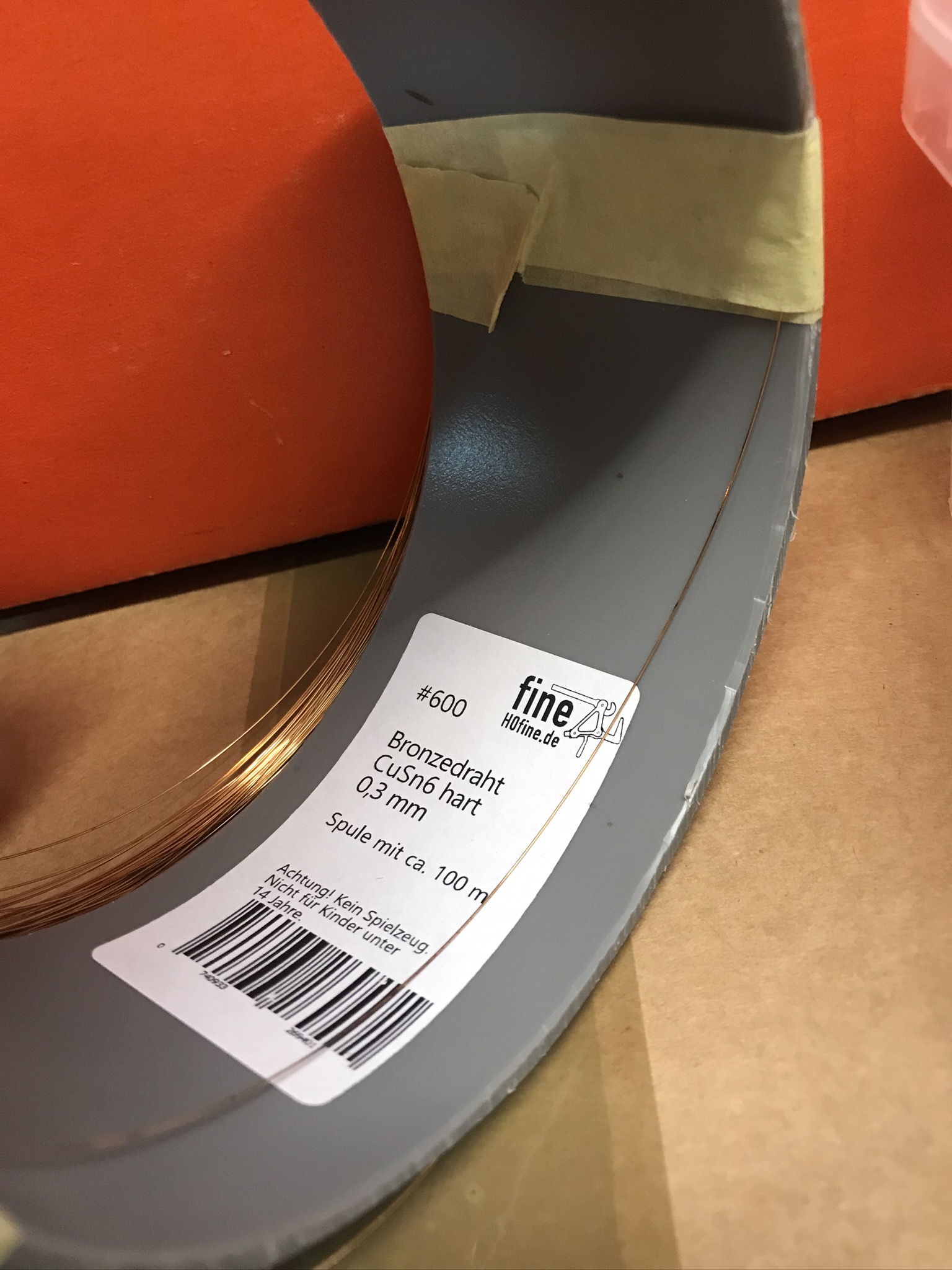 Phosphorbronze wire 0,3mm