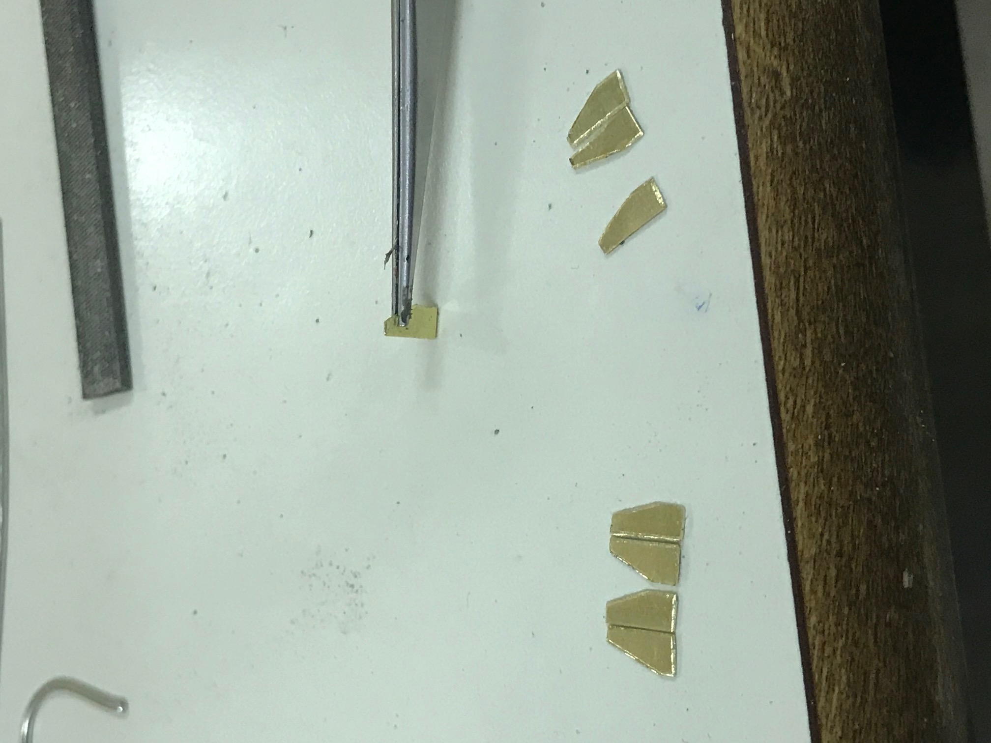cutting the pieces