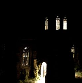 View of the church at night, gauge one